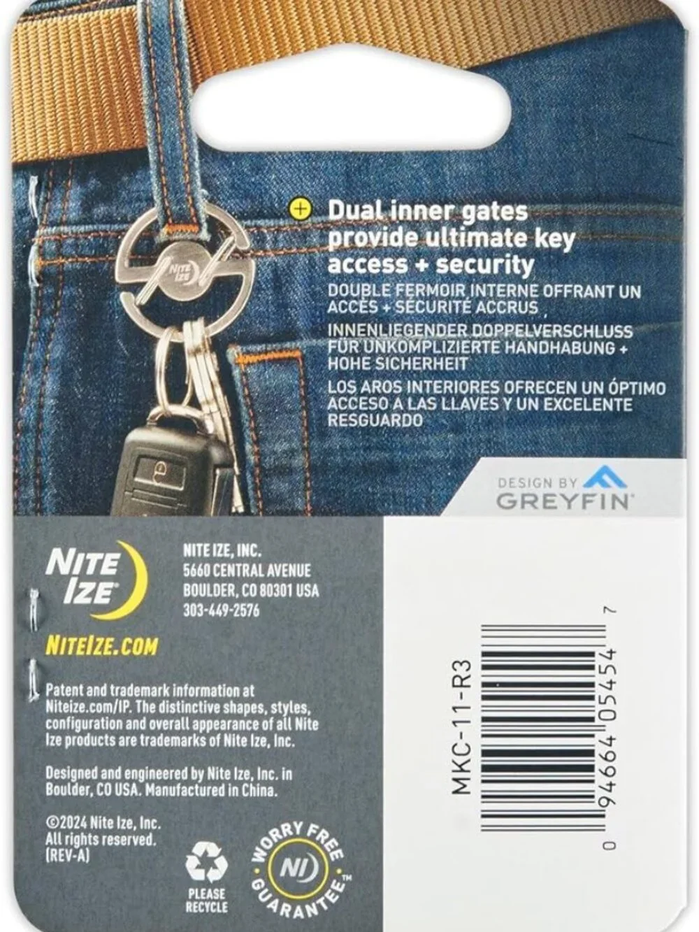 Nite Ize Medallion Key Carabiner - Stainless Steel Key Ring Carabiner - *NEW*